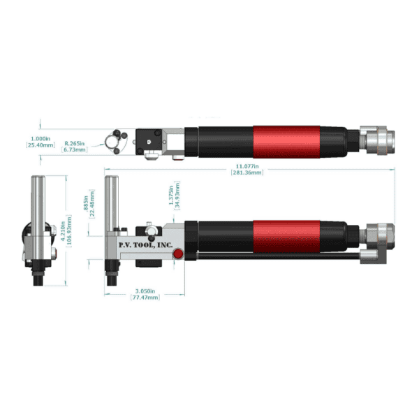 PV Tool VT22 Right Angle Positive Feed Drill - Image 3