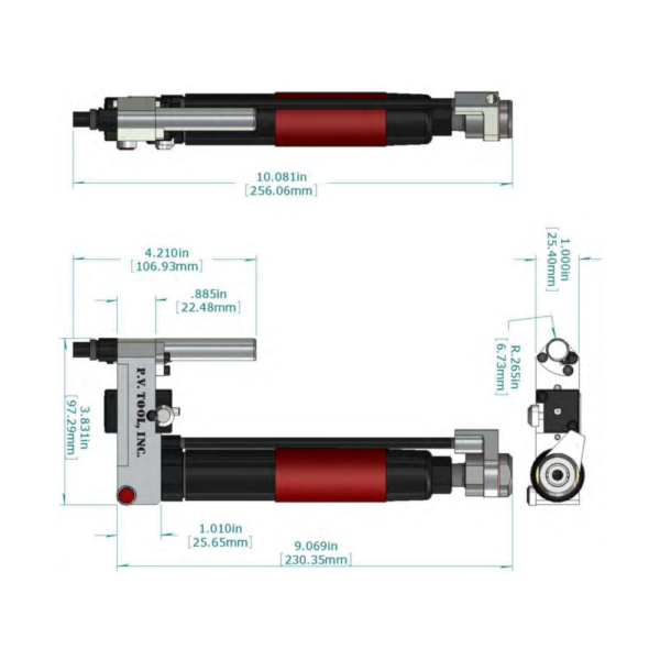 PV Tool VT23 Inline Positive Feed Drill - Image 2