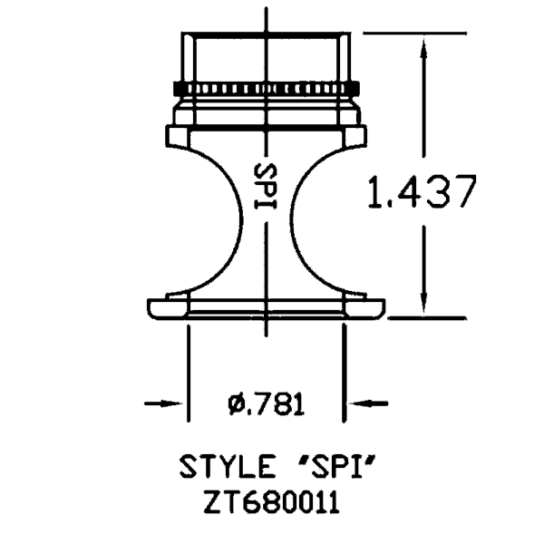 ZT680011 "SPI"-style Footpiece