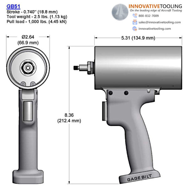 Gage Bilt GB51 Rivet Gun - Image 2