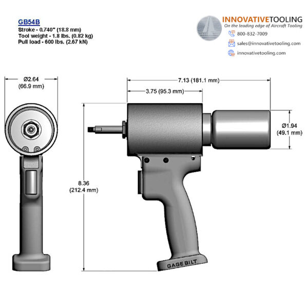 Gage Bilt GB54B Rivet Gun - Image 2