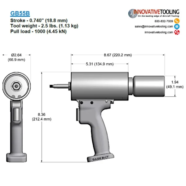 Gage Bilt GB55B Rivet Gun - Image 2