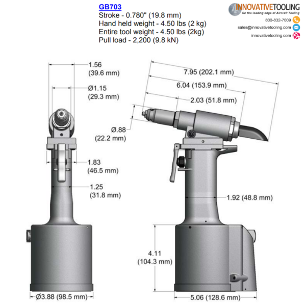 Gage Bilt GB703 Rivet Gun - Image 2