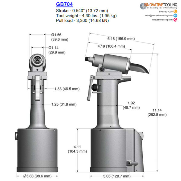 Gage Bilt GB704 Rivet Gun - Image 2