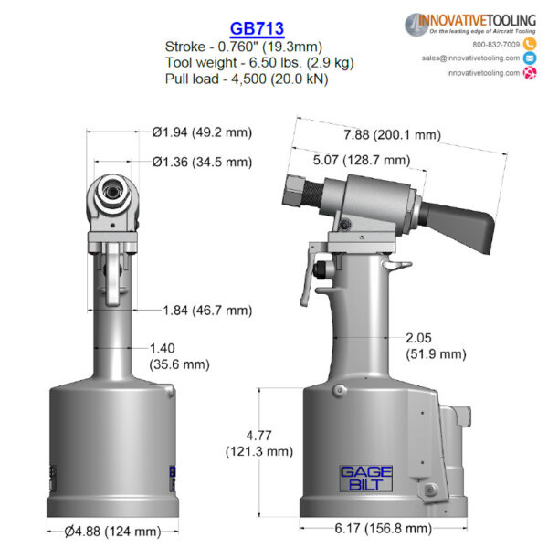 Gage Bilt GB713 Rivet Gun - Image 2