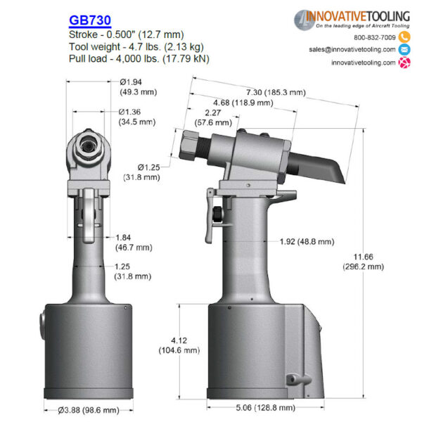 Gage Bilt GB730 Rivet Gun - Image 2