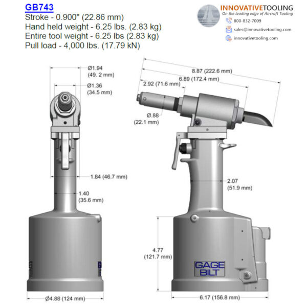 Gage Bilt GB743 Rivet Gun - Image 2