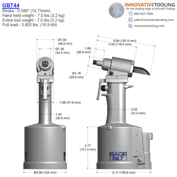 Gage Bilt GB744 Rivet Gun - Image 2
