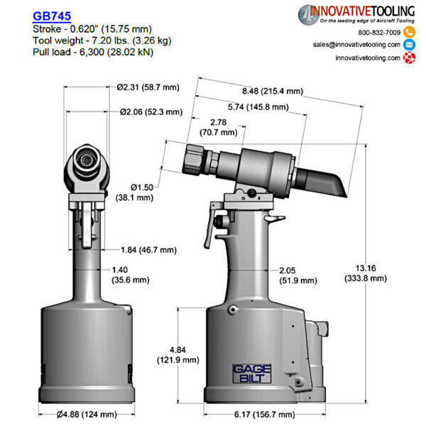 Gage Bilt GB745 Rivet Gun - Image 2