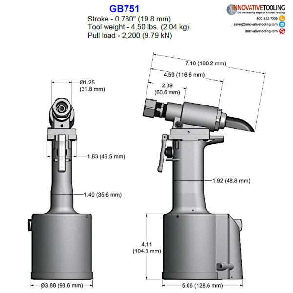 Gage Bilt GB751 Rivet Gun - Image 2