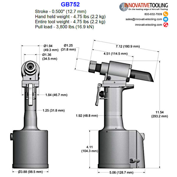 Gage Bilt GB752 Rivet Gun - Image 2