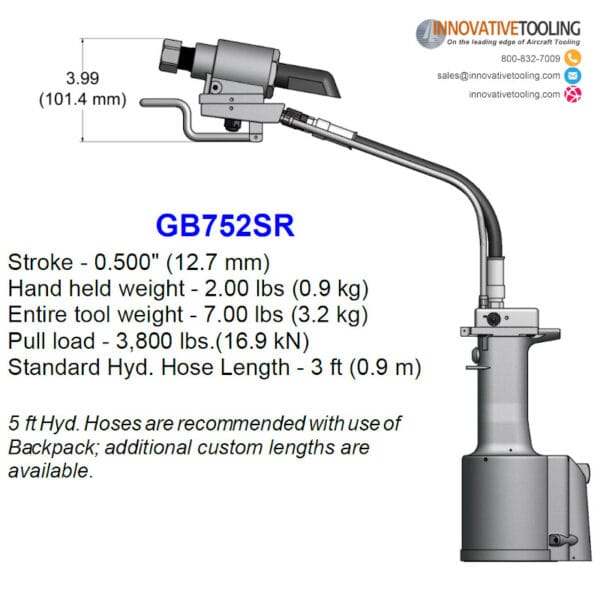 Gage Bilt GB752SR Split-Remote Rivet Gun - Image 2