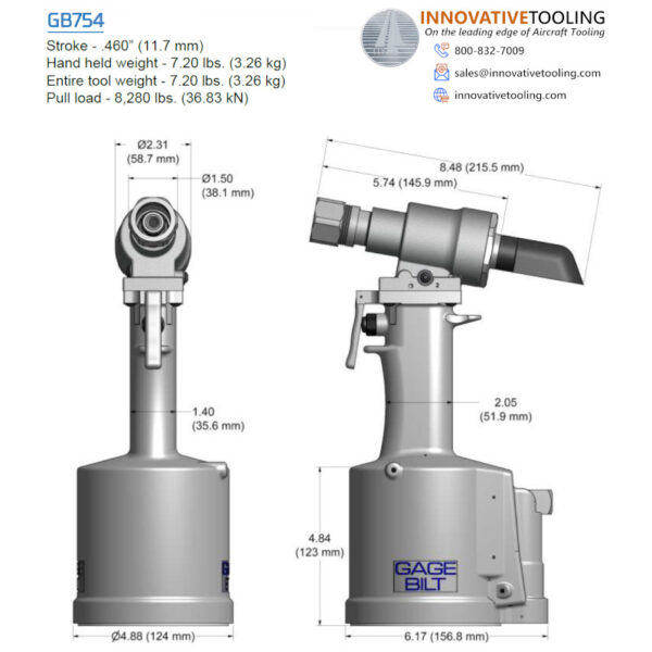 Gage Bilt GB754 Rivet Gun - Image 2