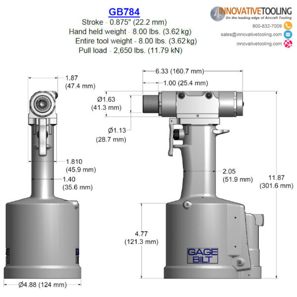 Gage Bilt GB784 Rivet Gun - Image 2