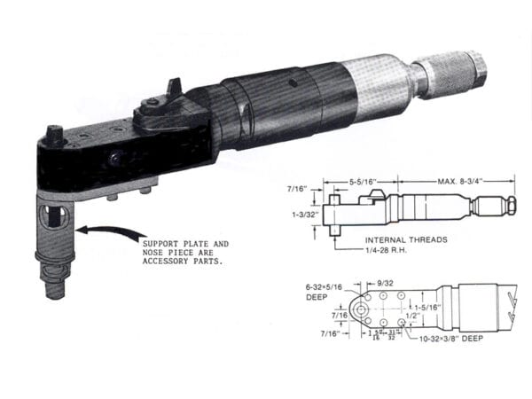 ZT802 Restricted Access Right Angle Positive Feed Drill